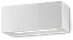 Outlet Ferroluce Wandlampe Keramik 25 cm breit Weiß E27 Modern AQUILE