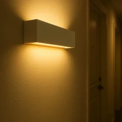 Sollux Wandlampe Keramik Glas 32,5 cm eckig Up Down bemalbar* Keramiklampen|Küchenlampen