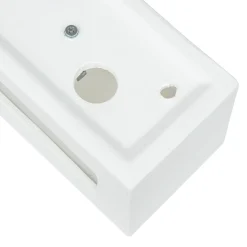 Sollux Wandlampe Keramik Glas 32,5 cm eckig Up Down bemalbar* Keramiklampen|Küchenlampen