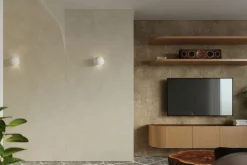 Sollux Wandlampe Keramik rund B: 17 cm klein Weiß E27 Up Down* Keramiklampen|Küchenlampen