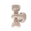 Ferroluce Wandlampe Keramik Up Down H: 25,5 cm Sandgrau E14* Wohnzimmerlampen|Keramiklampen