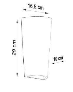 Hot Sollux Wandlampe Keramik Up Down bemalbar E27 BURIC
