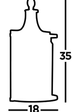 Searchlight Wandlampe Kristall E14 Art Déco H: 35 cm in Chrom Klar* Wohnzimmerlampen|Jugendstil Lampen