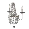 Elstead Wandlampe Kristall Metall Klassisch CASTELO* Kristalllampen|Wohnzimmerlampen
