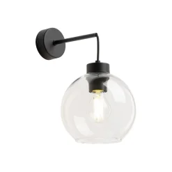 TK Lighting Wandlampe Kugel Schirm Glas E27 H: 28 cm B: 18 cm KALETE