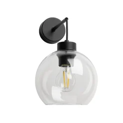TK Lighting Wandlampe Kugel Schirm Glas E27 H: 28 cm B: 18 cm KALETE