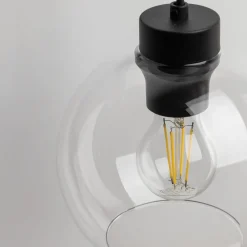 TK Lighting Wandlampe Kugel Schirm Glas E27 H: 28 cm B: 18 cm KALETE