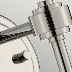 Outlet Elstead Wandlampe Kugel Schirm Grau Nickel E14 Retro Design