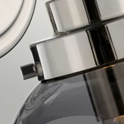 Outlet Elstead Wandlampe Kugel Schirm Grau Nickel E14 Retro Design