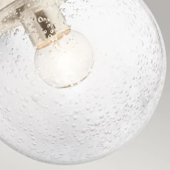 Elstead Wandlampe Kugelschirm Glas Metall E27 39,2 cm hoch