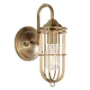 Outlet Elstead Wandlampe LANA in Messing Antik B:14cm Lampe