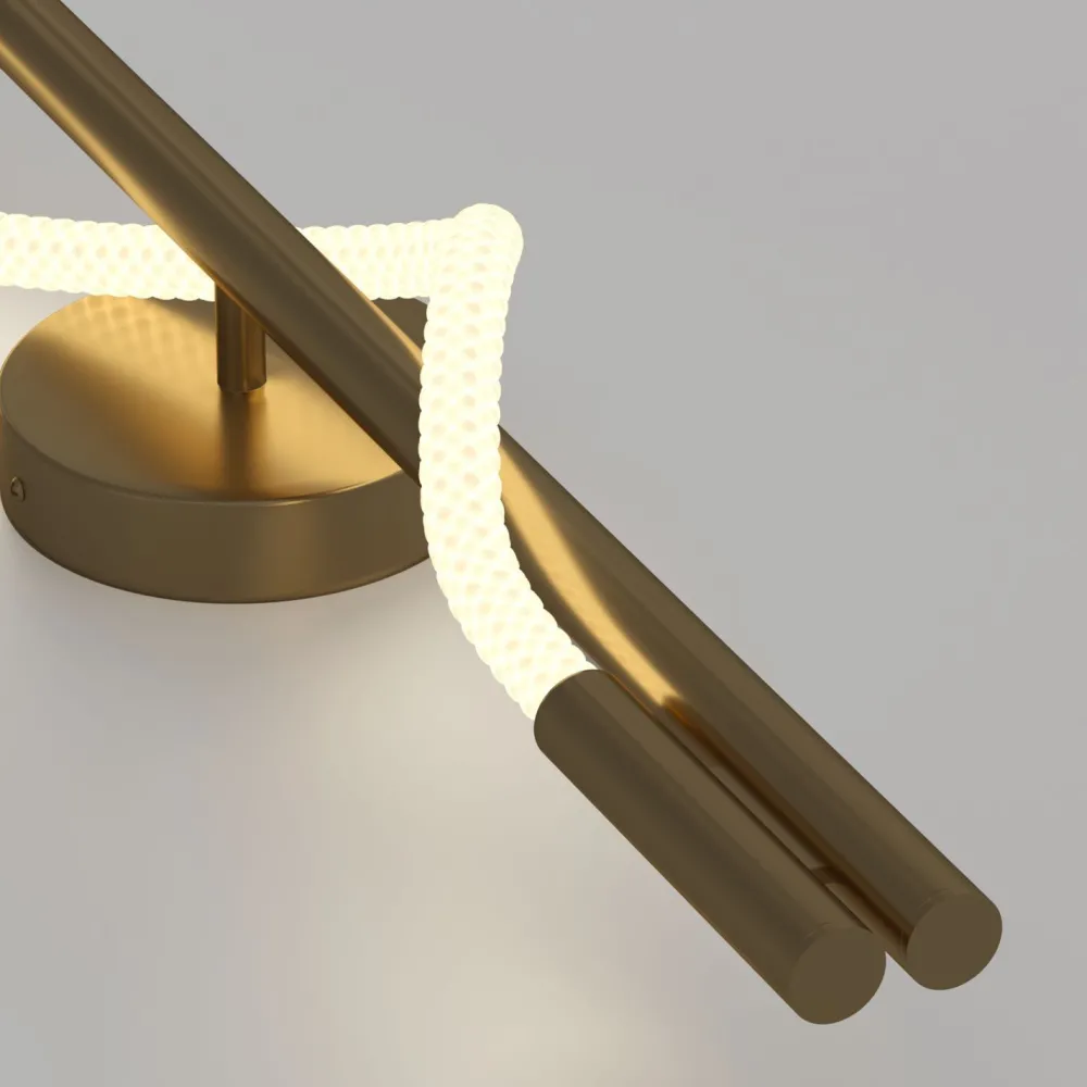 Maytoni Wandlampe LED Aluminium H: 84,4 cm in Gold Weiß 600 lm* Led Lampen|Wandleuchten