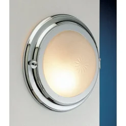 Laura Suardi Wandlampe LED Chrom aus Messing Flur Badezimmer* Led Lampen|Wandleuchten