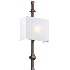 Elstead Wandlampe MERLE in Bronze Weiß B:29cm Leuchte* Wandleuchten|Flurlampen