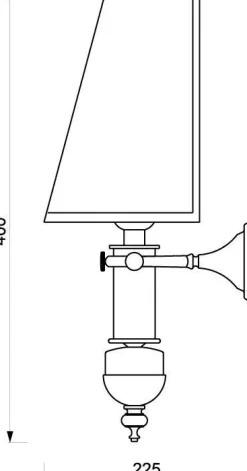 Laura Suardi Wandlampe Messing Creme Maritim Antik VELIERO* Wandleuchten|Jugendstil Lampen