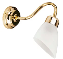 Online Lido Wandlampe Messing Glas Badezimmer Flur E14 KOSMAS