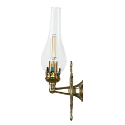 Laura Suardi Wandlampe Messing Glas Maritim Antik Badezimmer Flur* Wandleuchten|Lampen Aus Aller Welt