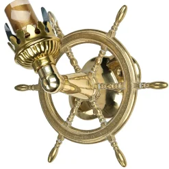 Laura Suardi Wandlampe Messing Glas Maritim Antik Badezimmer Flur* Wandleuchten|Lampen Aus Aller Welt