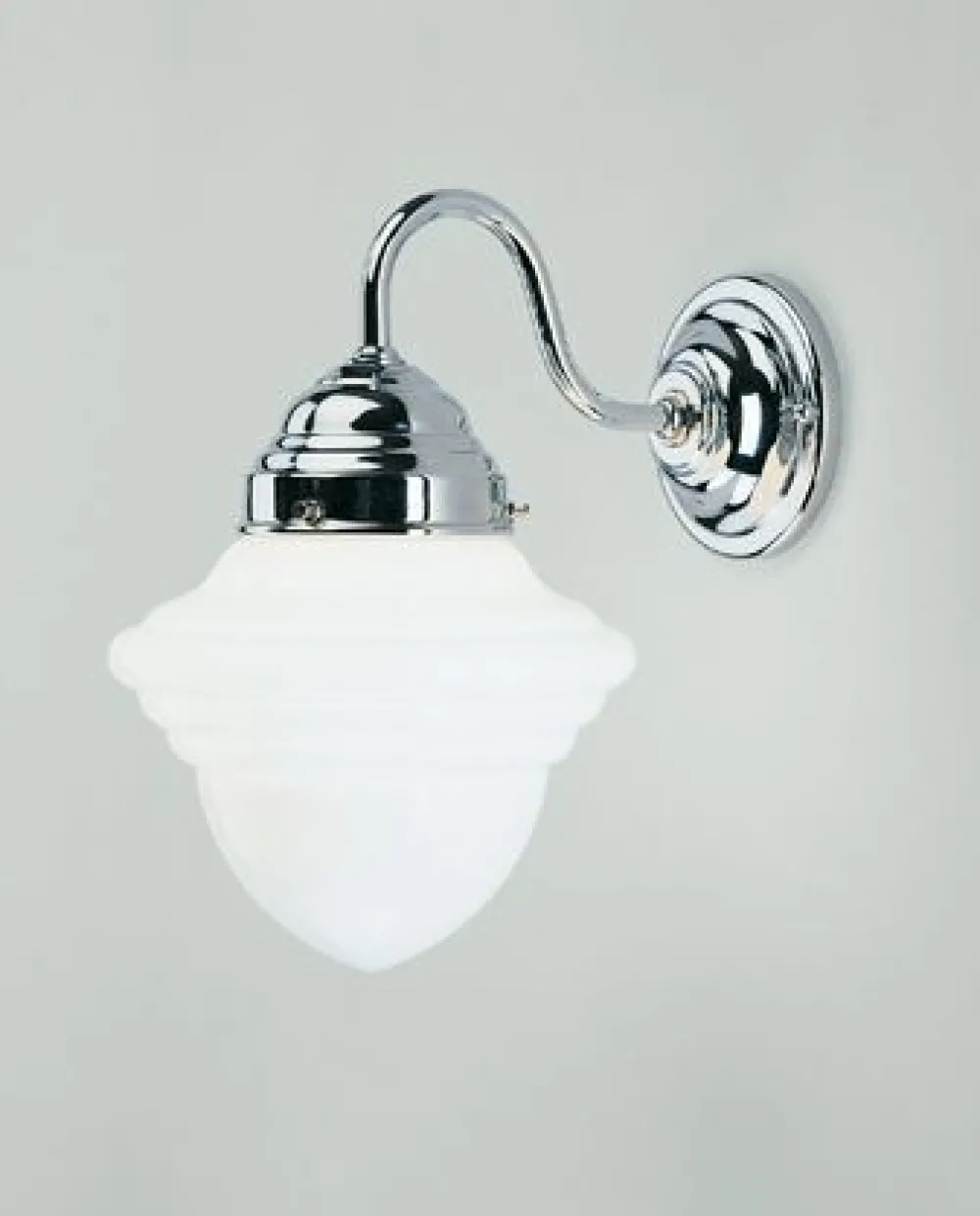 Hot Berliner Messingleuchten Wandlampe Messing in Chrom Glas blendarm E27 Jugendstil