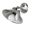 New Giovanni Battista Wandlampe Messing in Silber matt verstellbar E27