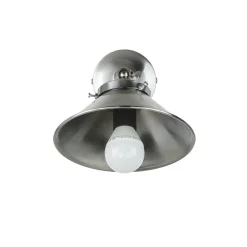 New Giovanni Battista Wandlampe Messing in Silber matt verstellbar E27