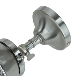 New Giovanni Battista Wandlampe Messing in Silber matt verstellbar E27