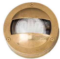 New Lido Wandlampe Messing IP64 rund Außenbereich Maritim