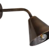 Online Lido Wandlampe Messing Schirm Ø16cm DANAE Schlafzimmer