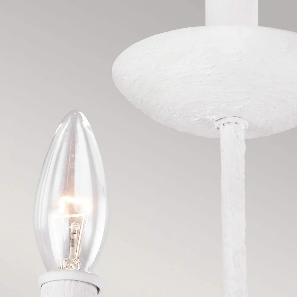 Elstead Wandlampe Metall 61 cm hoch Weiß E14 3-flammig EIRA* Wandleuchten|Schlafzimmer Lampen