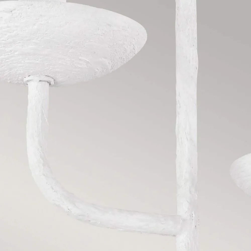 Elstead Wandlampe Metall 61 cm hoch Weiß E14 3-flammig EIRA* Wandleuchten|Schlafzimmer Lampen