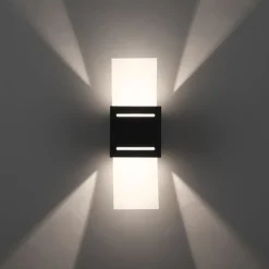 Paul Neuhaus Wandlampe Metall Anthrazit indirekt G9 H:30 cm Modern* Wohnzimmerlampen|Flurlampen