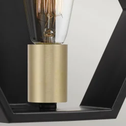 Elstead Wandlampe Metall B: 25,4 cm in Schwarz Gold Modern* Wandleuchten|Flurlampen