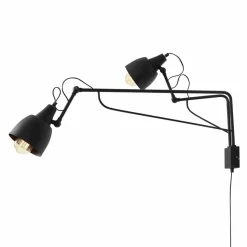 ALDEX Wandlampe Metall B:18 cm E27 mit Schalter verstellbar* Badezimmer Lampe|Wandleuchten