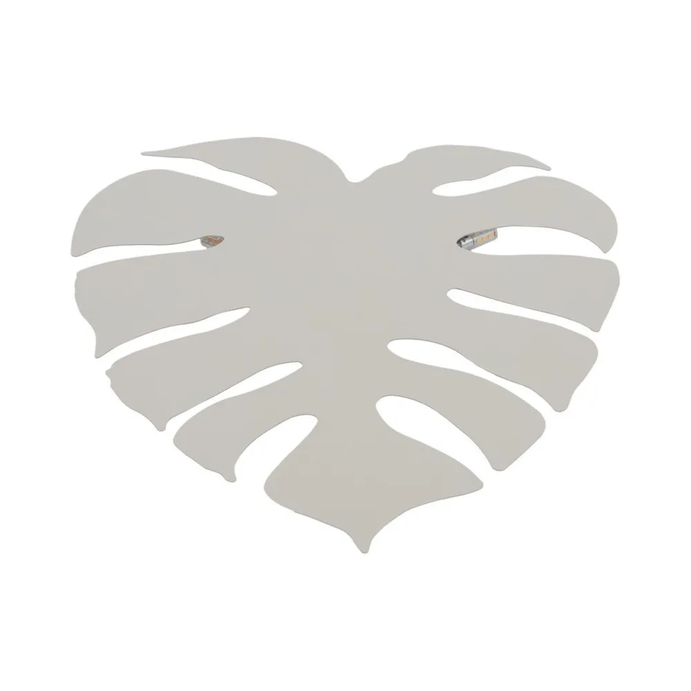 TK Lighting Wandlampe Metall Beige H: 40c m Monstera Blatt 3x G9* Wandleuchten|Flurlampen