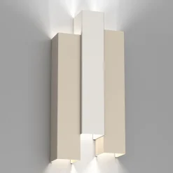 Sale Luminex Wandlampe Metall Beige Hellgrau H:72 cm GU10 indirekt