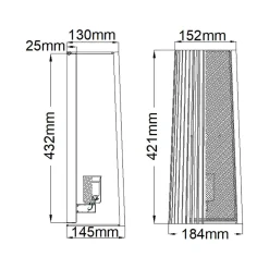 Hot Elstead Wandlampe Metall E27 H: 43,2 cm in Messing Schwarz