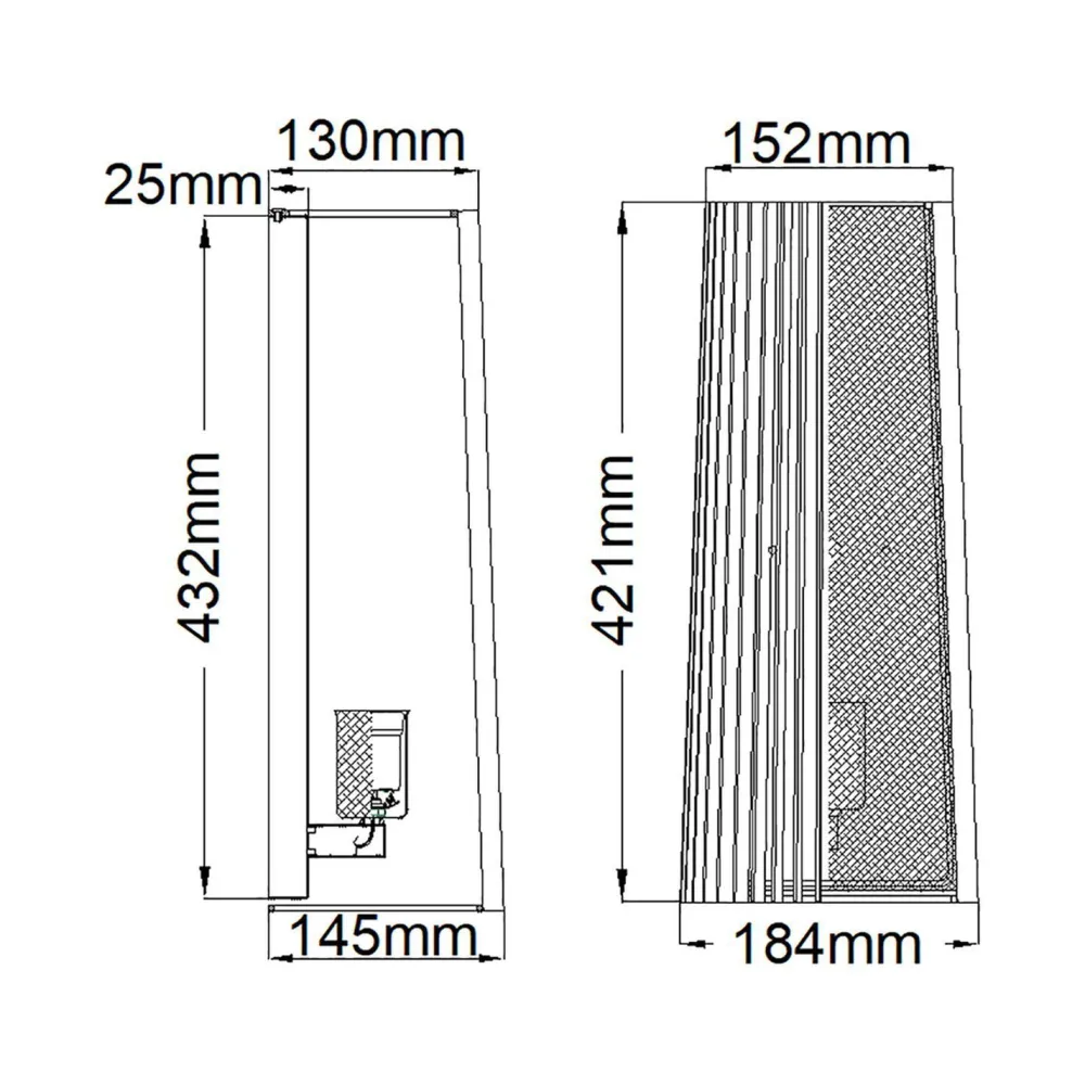 Hot Elstead Wandlampe Metall E27 H: 43,2 cm in Messing Schwarz