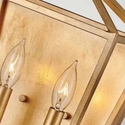 Elstead Wandlampe Metall E14 H: 43,1 cm in Messing Antik TARIN* Wandleuchten|Flurlampen