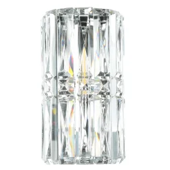 Maytoni Wandlampe Metall Glas 25 cm hoch Chrom E14 länglich* Wandleuchten|Flurlampen