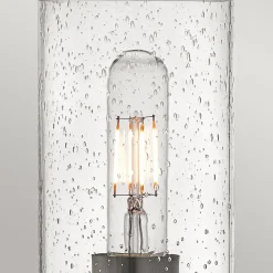 Elstead Wandlampe Metall Glas 26,2 cm hoch Schwarz E27 GRACIA