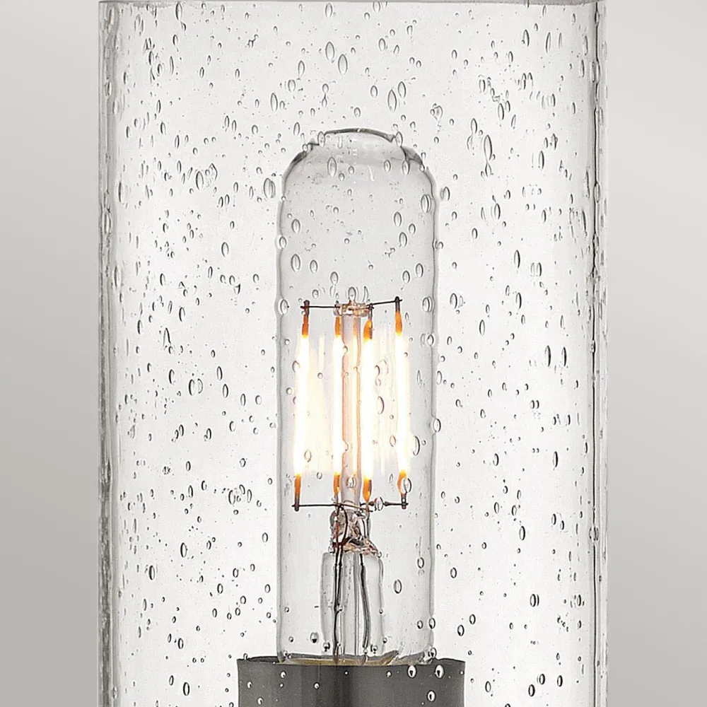 Elstead Wandlampe Metall Glas 26,2 cm hoch Schwarz E27 GRACIA