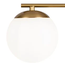 New Maytoni Wandlampe Metall Glas 20 cm hoch in Messing Weiß E27