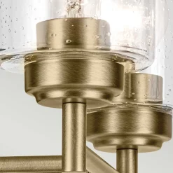 Sale Elstead Wandlampe Metall Glas 32,6 cm breit in Messing E27 2-flammig