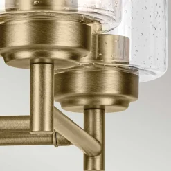 Sale Elstead Wandlampe Metall Glas 32,6 cm breit in Messing E27 2-flammig