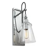 Elstead Wandlampe Metall Glas E27 44,1 cm hoch Chrom GREDA* Wandleuchten|Küchenlampen