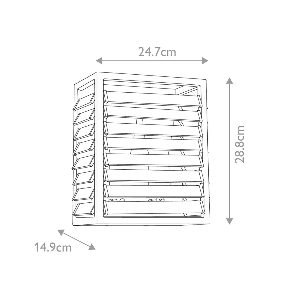 Elstead Wandlampe Metall Glas E27 28,8 cm hoch Gunmetal Grau* Flurlampen|Wohnzimmerlampen