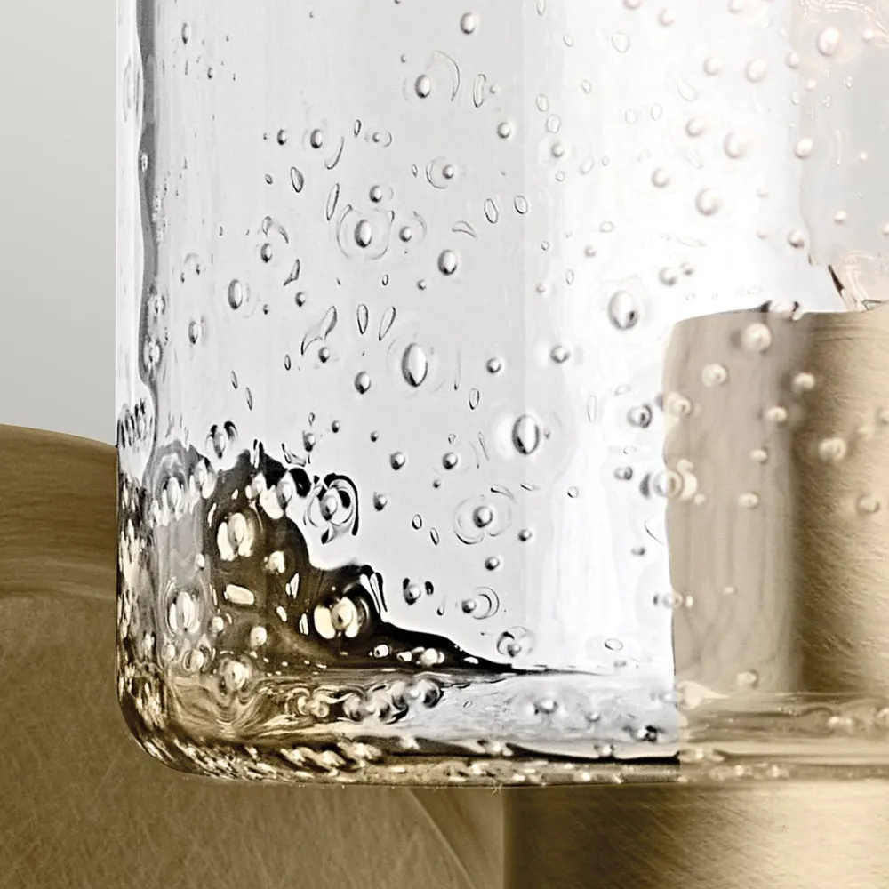 Elstead Wandlampe Metall Glas H: 23,5 cm in Messing E27 Vintage* Wandleuchten|Wohnzimmerlampen