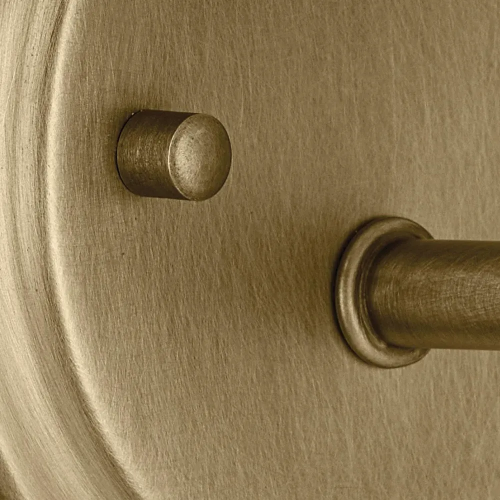 Elstead Wandlampe Metall Glas H: 23,5 cm in Messing E27 Vintage* Wandleuchten|Wohnzimmerlampen