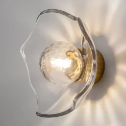 Best Maytoni Wandlampe Metall Glas in Messing G9 Modern NILS