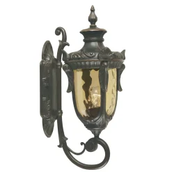 Discount Elstead Wandlampe Metall Glas IP44 Rustikal Hof opulent AMY